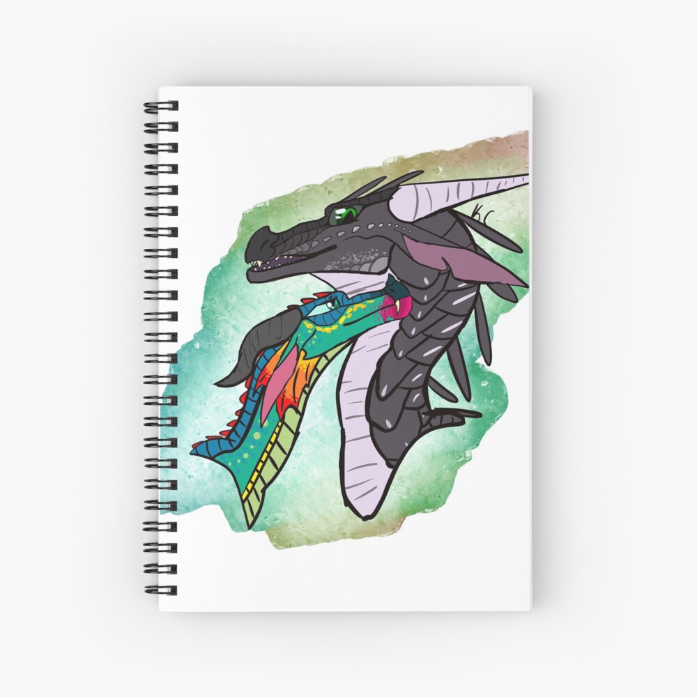 Glory And Deathbringer From Wings Of Fire Spiral Notebook For Sale By Amberkaylee Redbubble