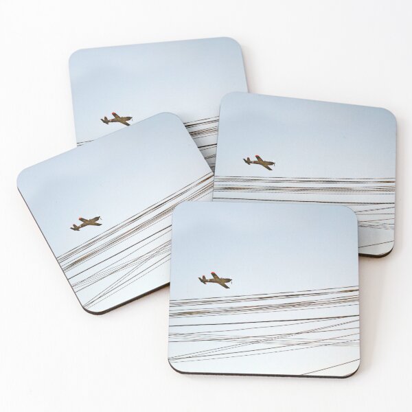 Item preview, Power Lines Plane Flying Sky designed and sold by Anna Lemos.