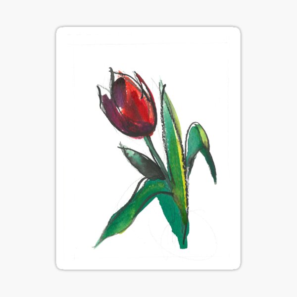 Tulip Bud Sticker