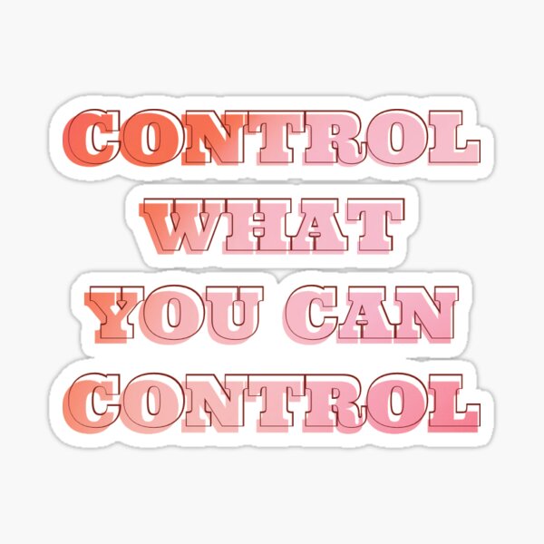 Item preview, control what you can control designed and sold by saucequeen.