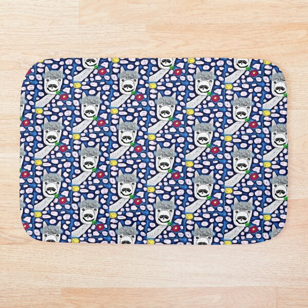 A Very Cute Baby Alpaca! Bath Mat