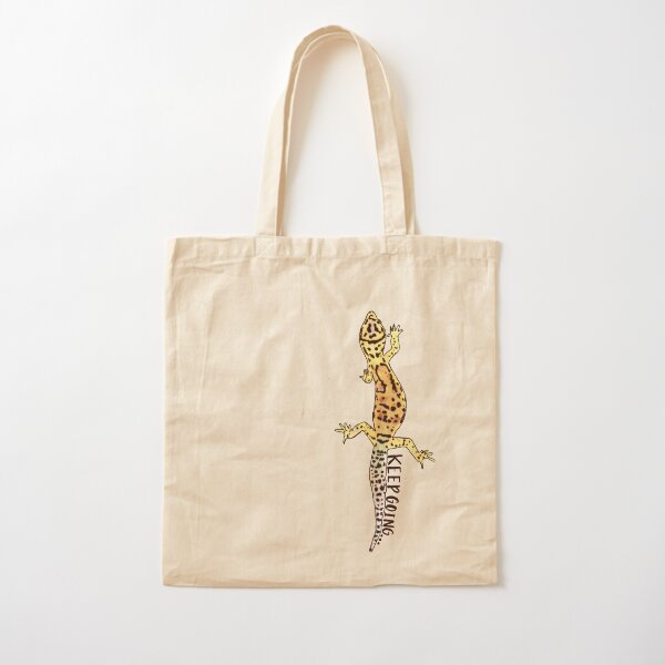 Keep Going Gecko Cotton Tote Bag
