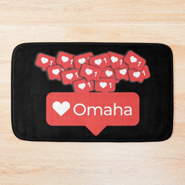 Item preview, Love My Omaha Nebraska Notification Hearts designed and sold by elhefe.