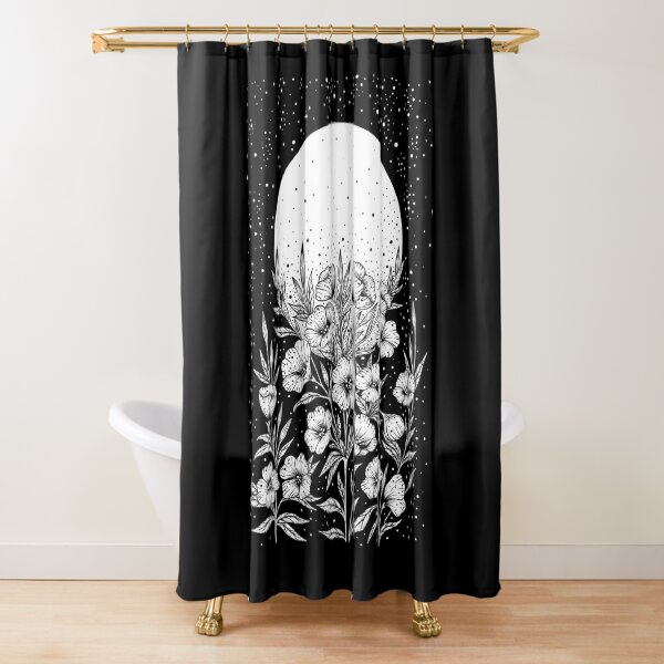 Moon Greetings Shower Curtain