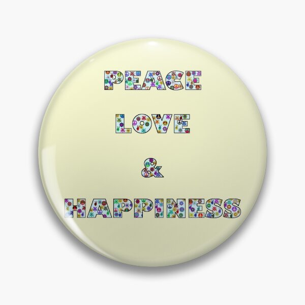 Item preview, Peace Love & Happiness by Orikall designed and sold by HippieWorks.