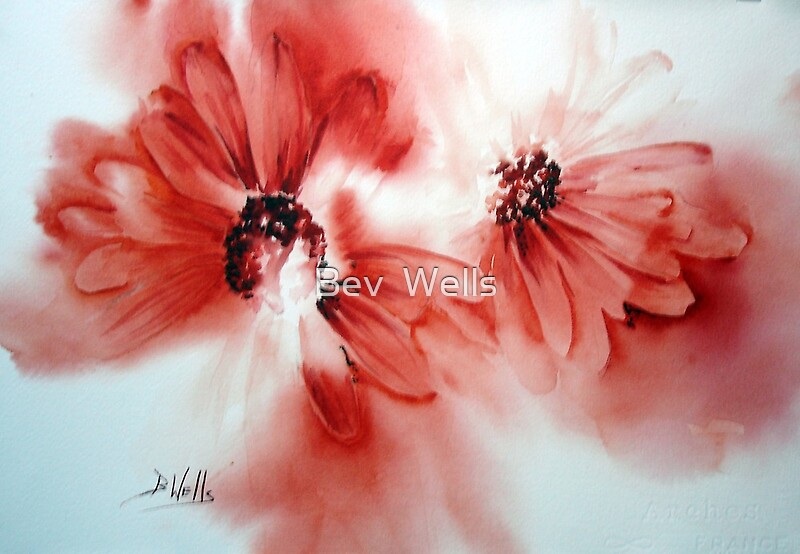 "Flower Friends" by Bev Wells Redbubble
