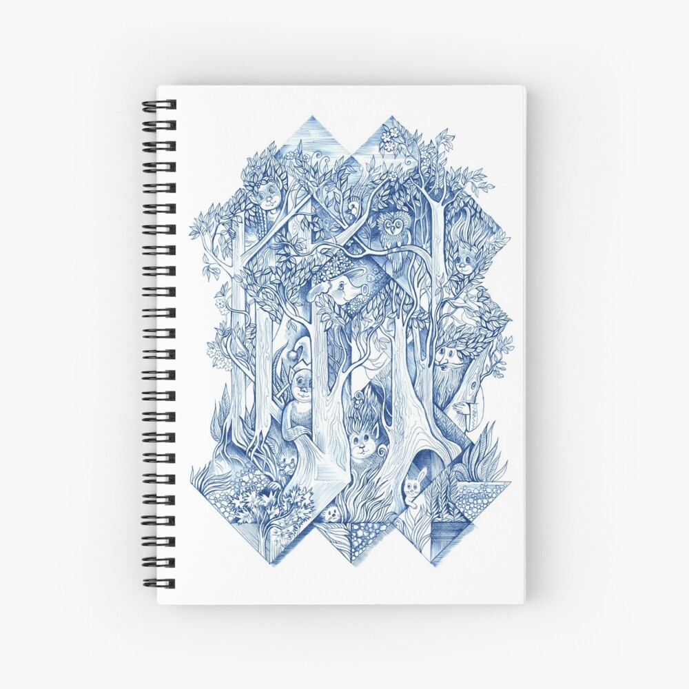Jungle hide-and-seek Spiral Notebook