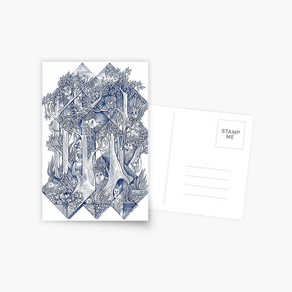 Jungle hide-and-seek Postcard