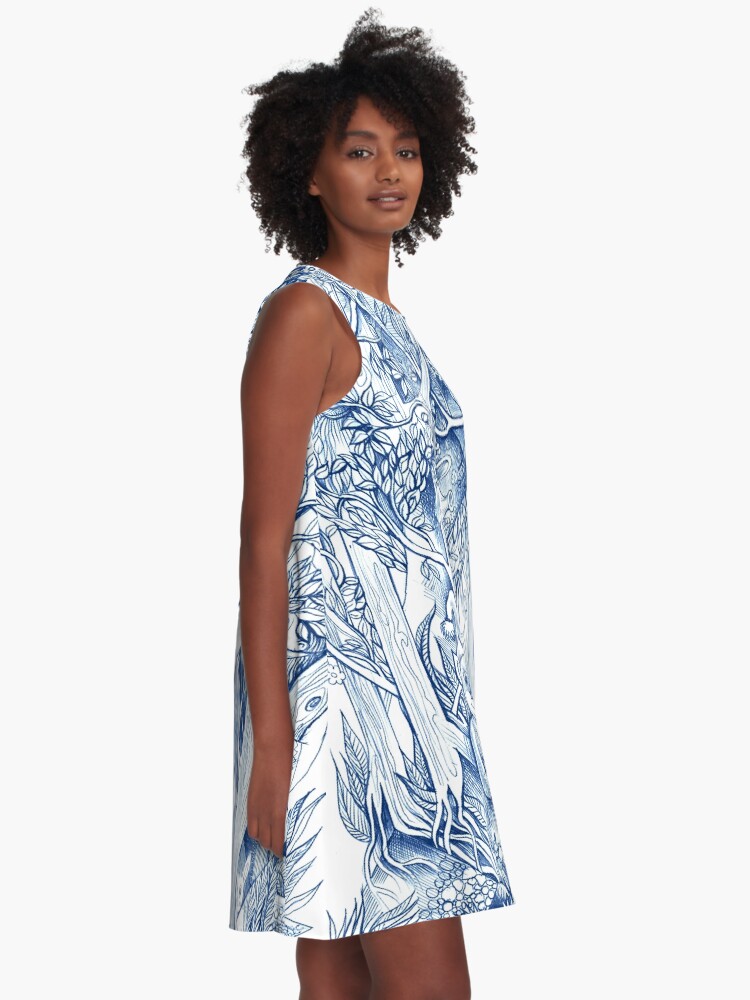 Alternate view of Jungle hide-and-seek A-Line Dress