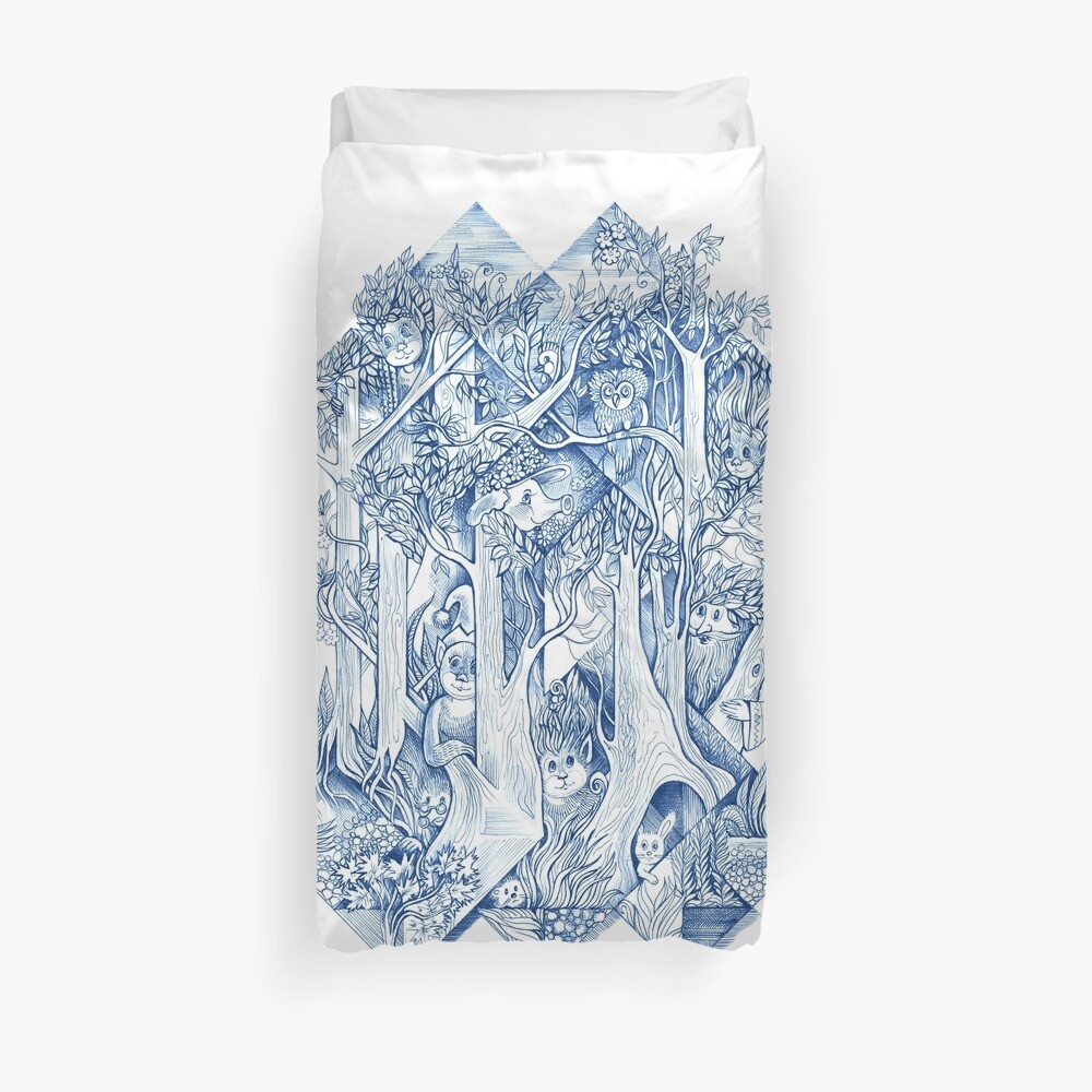 Jungle hide-and-seek Duvet Cover