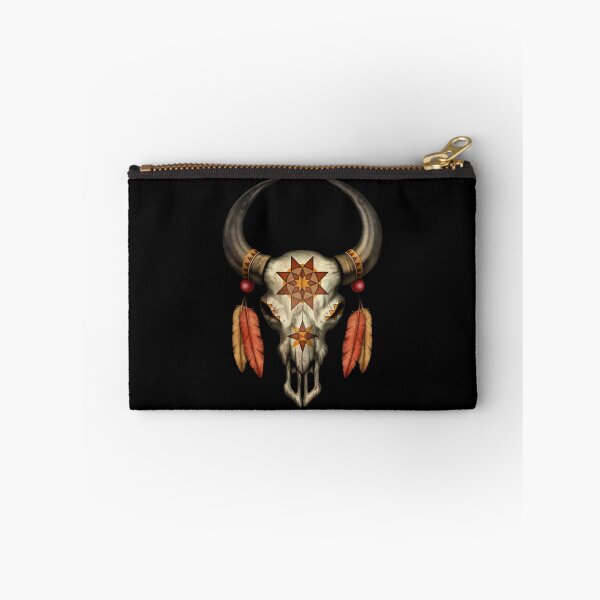 Item preview, Decorated Native Bull Skull with Feathers designed and sold by JeffBartels.