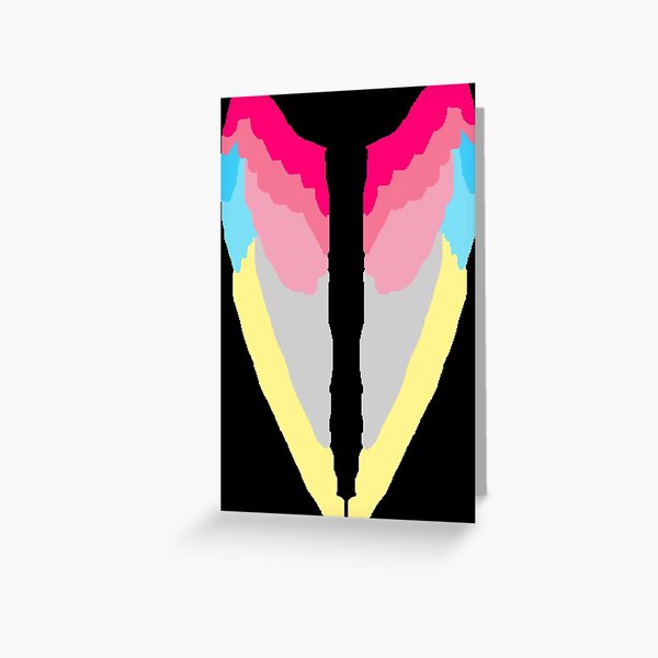 Angel Bird Wings In Genderflux Pride Flag Colors Greeting Card For Sale By Caelanpride Redbubble 4634