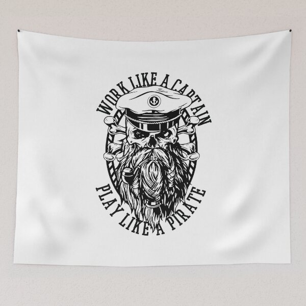 Item preview, Pirate, sailor, captain, skull designed and sold by DerSenat.