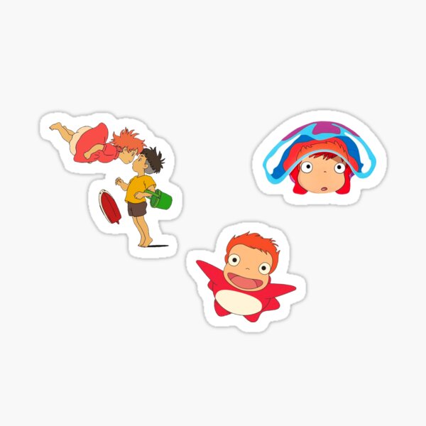 Ponyo Stickers | Redbubble