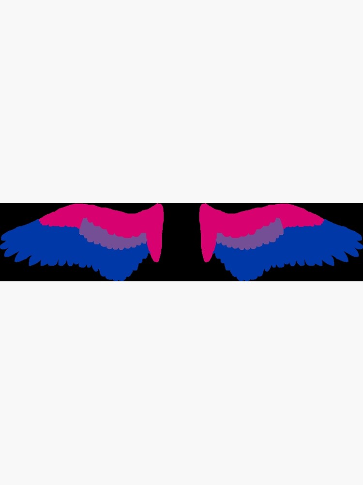 Spread Angel Wings In Bisexual Pride Flag Colors Poster By Caelanpride Redbubble 2156