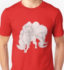 Ninetales - B&W by Derek Wheatley Unisex T-Shirt
