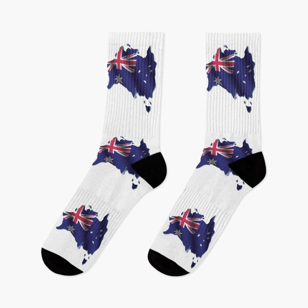 Item preview, Australia flag, map designed and sold by DerSenat.