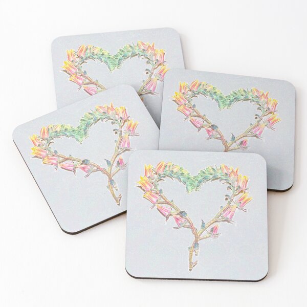 Item preview, Succulent Flower Heart designed and sold by cschester4.