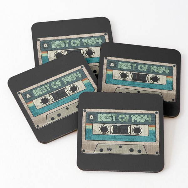 Item preview, Best of 1984 Vintage Cassette Birthday Gift for Music Lover Born in 1984 Old Tape Graphic  designed and sold by alenaz.