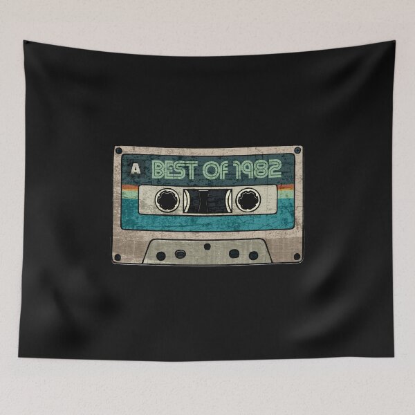 Item preview, Best of 1982 Vintage Cassette Funny Birthday Gift for Music Lover Born in 1982 Old Tape Graphic  designed and sold by alenaz.