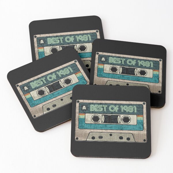 Item preview, Best of 1981 Vintage Cassette Funny Birthday Gift for Music Lover Born in 1981 Old Tape Graphic  designed and sold by alenaz.