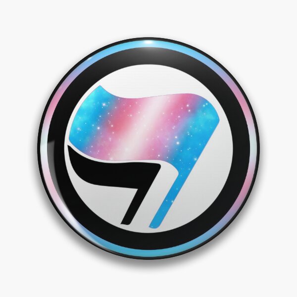 Item preview, Antifa Pride (Trans Pride Galaxy) designed and sold by Anarcha-Maenad.