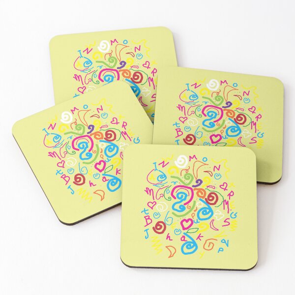 Item preview,  manos libres cool colorido lindo espiral kpop alfabeto diseño-burble designed and sold by olafekry.