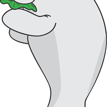 Artwork thumbnail, cute manatee by Lauren Ayres