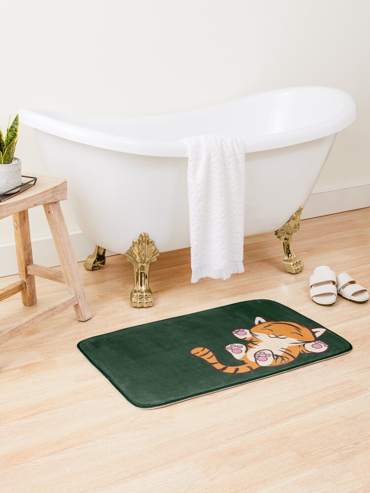 Thumbnail 2 of 6, Bath Mat, Baby Tiger designed and sold by ZookprLauren.