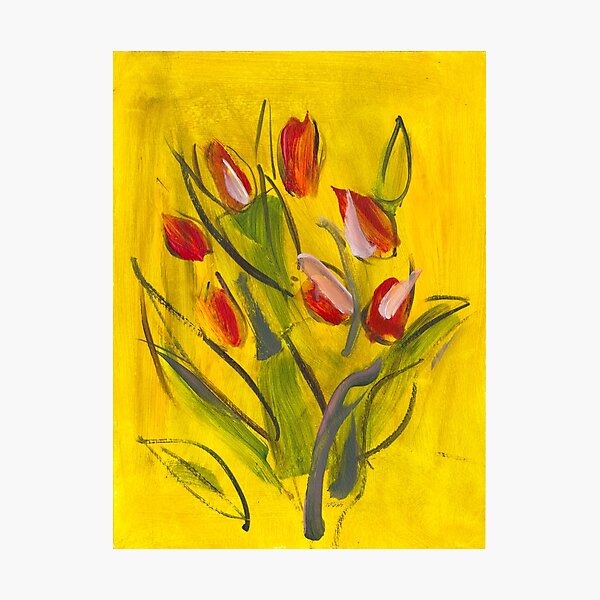 Red Tulips Photographic Print