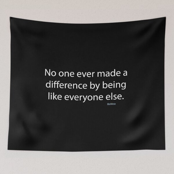 Item preview, No one ever made a difference... Buckminster Fuller. Positive attitude, Wisdom Quotes. Own it. Wear it. Bohimo designed and sold by Bohimo.