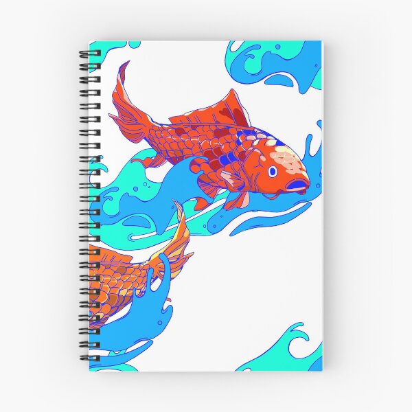 Item preview, seamless koi wave pattern designed and sold by Bob Wong.