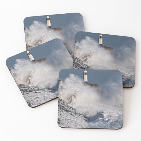 Item preview, Gigantic Waves over the Harbour Wall at Porthcawl south Wales designed and sold by Cameranick.