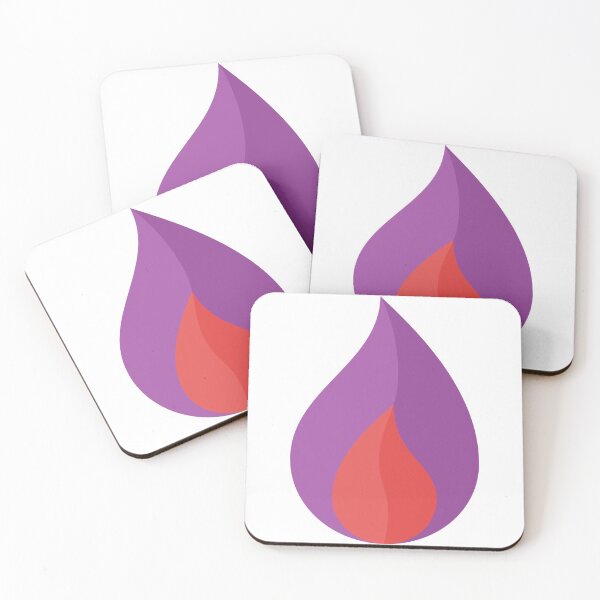 Item preview, Geometric Pattern: Flame: Dark Purple designed and sold by Red Wolf.