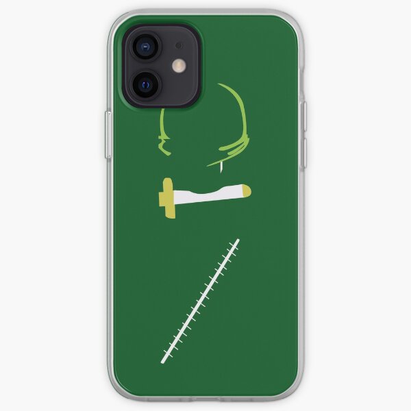Roronoa Zoro Minimalist Silhouette Coque souple iPhone