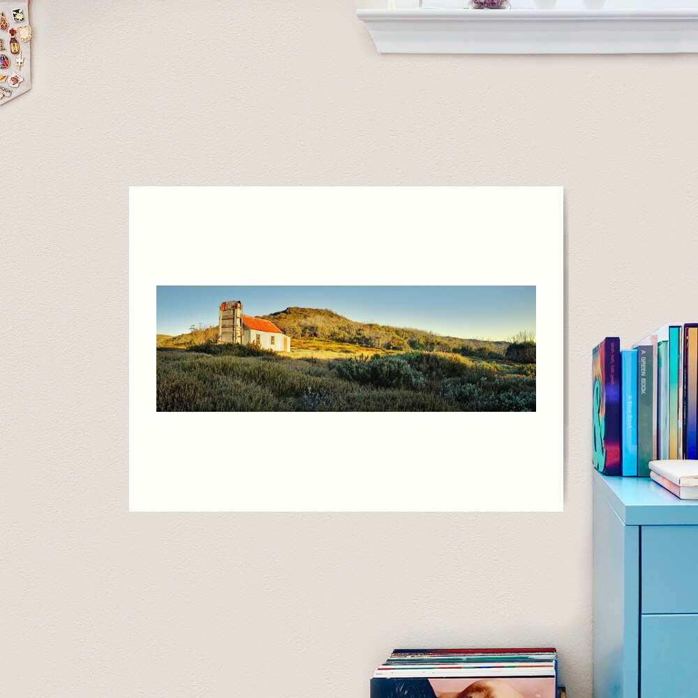 Spargos Hut Dawn, Mount Hotham, Victoria, Australia Art Print