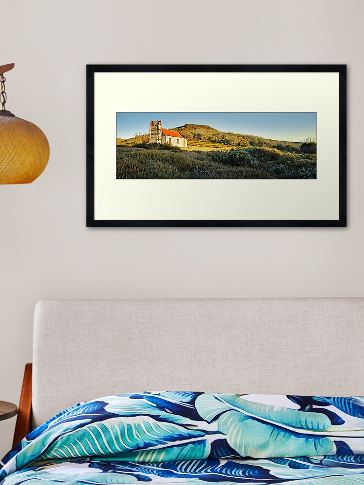 Thumbnail 2 of 7, Framed Art Print, Spargos Hut Dawn, Mount Hotham, Victoria, Australia designed and sold by Chockstone.