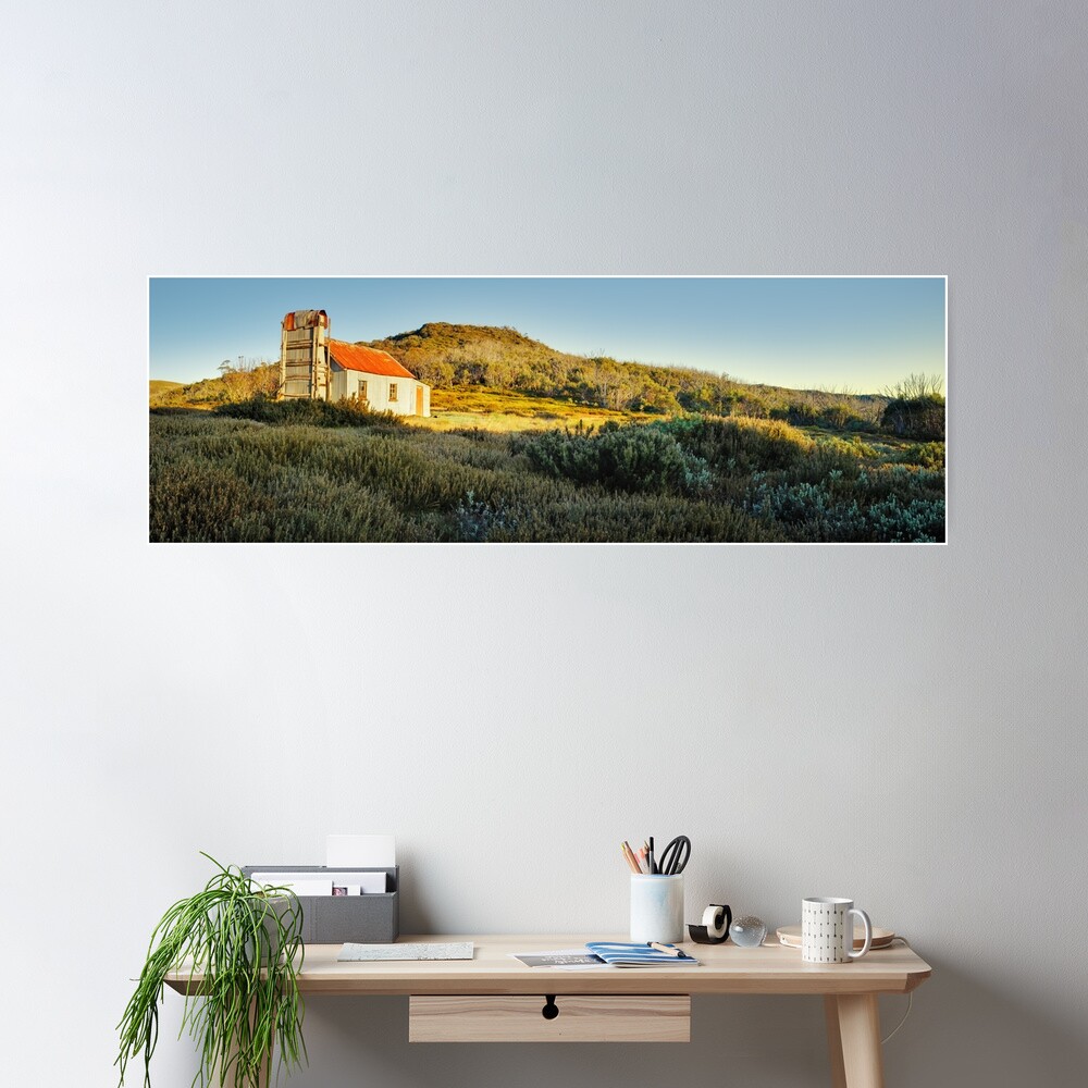 Spargos Hut Dawn, Mount Hotham, Victoria, Australia Poster