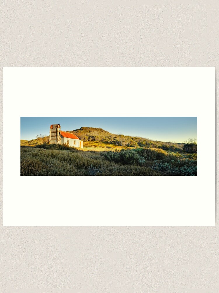 Thumbnail 1 of 3, Art Print, Spargos Hut Dawn, Mount Hotham, Victoria, Australia designed and sold by Chockstone.