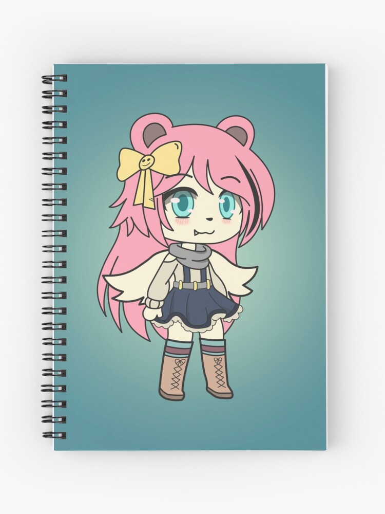 Cute Anime Girl - Gacha Edit | Spiral Notebook