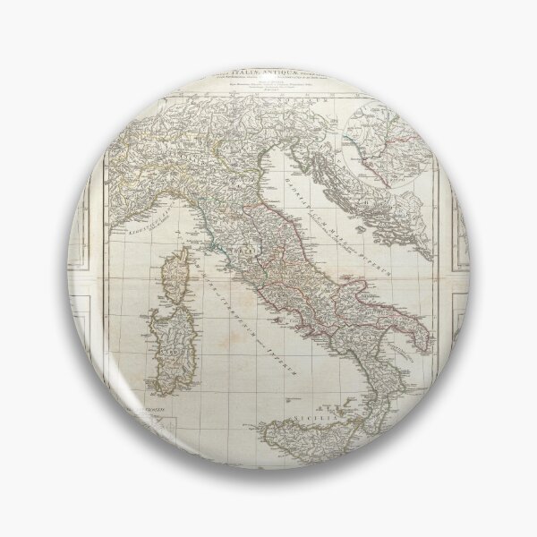 Item preview, Italy vintage old map  designed and sold by Onyria Art.