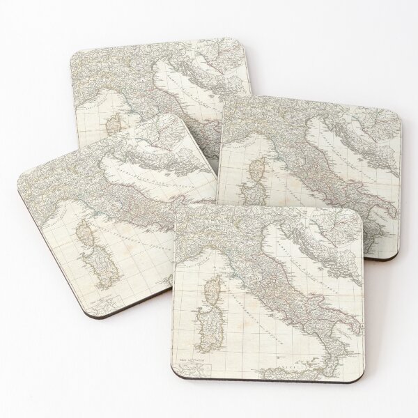 Item preview, Italy vintage old map  designed and sold by Onyria Art.