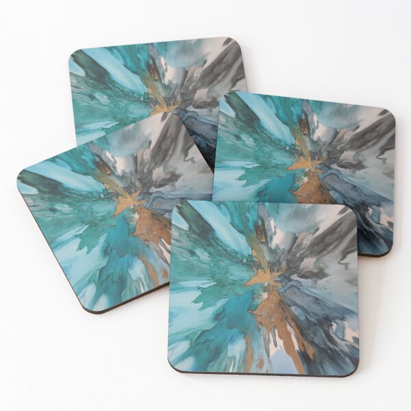 Item preview, Teal and Gold Explosion designed and sold by JillyBeanDesign.