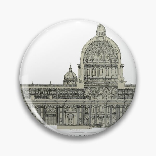 Item preview, St Peter vintage architectural section designed and sold by Onyria Art.