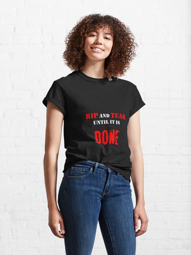 rip and tear t shirt