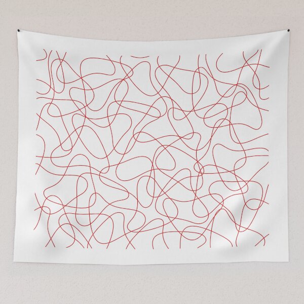 Item preview,  Abstract pattern - red and white. designed and sold by K.S ART.