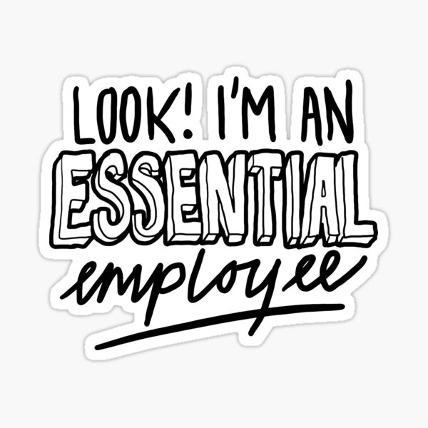 Funny Essential Employee Meme Sticker