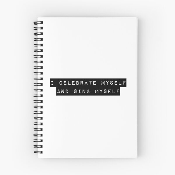 Item preview, I celebrate myself and sing myself - Walt Whitman quote designed and sold by Cravagnati.