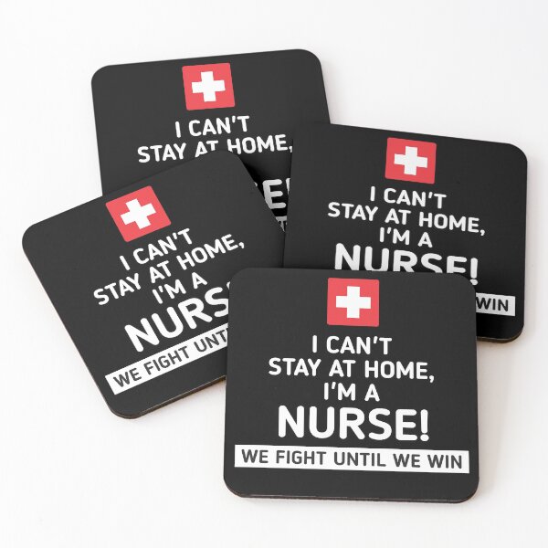 Item preview, I can't stay at home I'm a nurse  designed and sold by SaraDarwish.