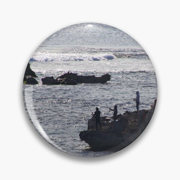 Item preview, fishing on the rocks designed and sold by BigAndRed.